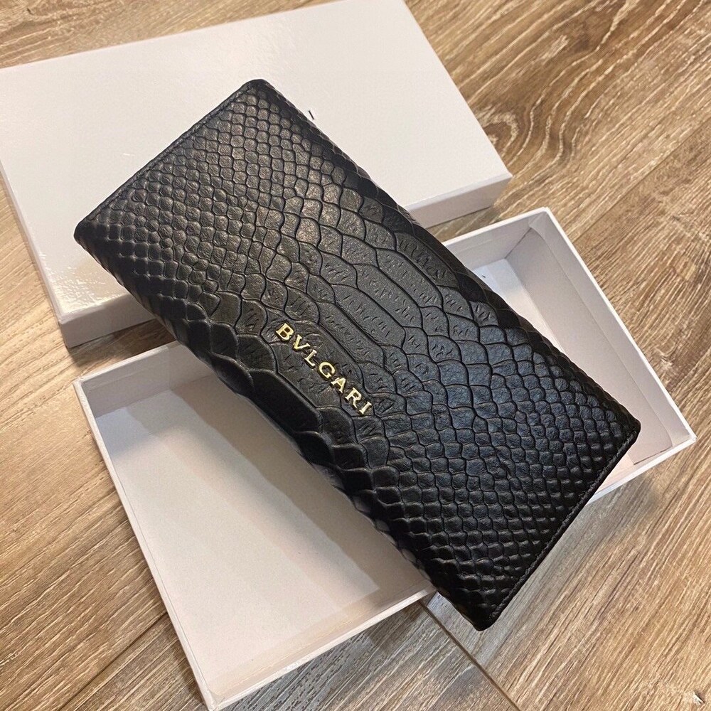Bvlgari Serpenti Forever Python Skin Long Wallet View 4